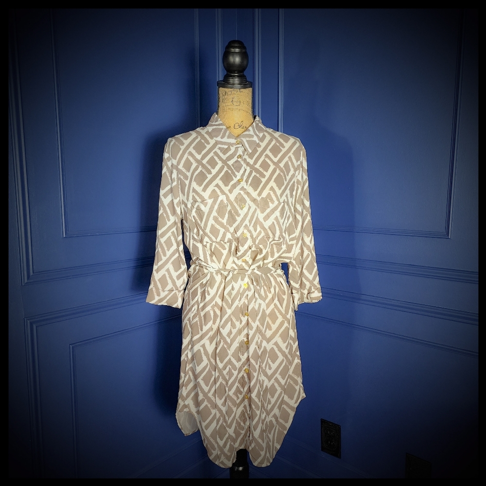 Heidi Klein Button Down Shirt Dress